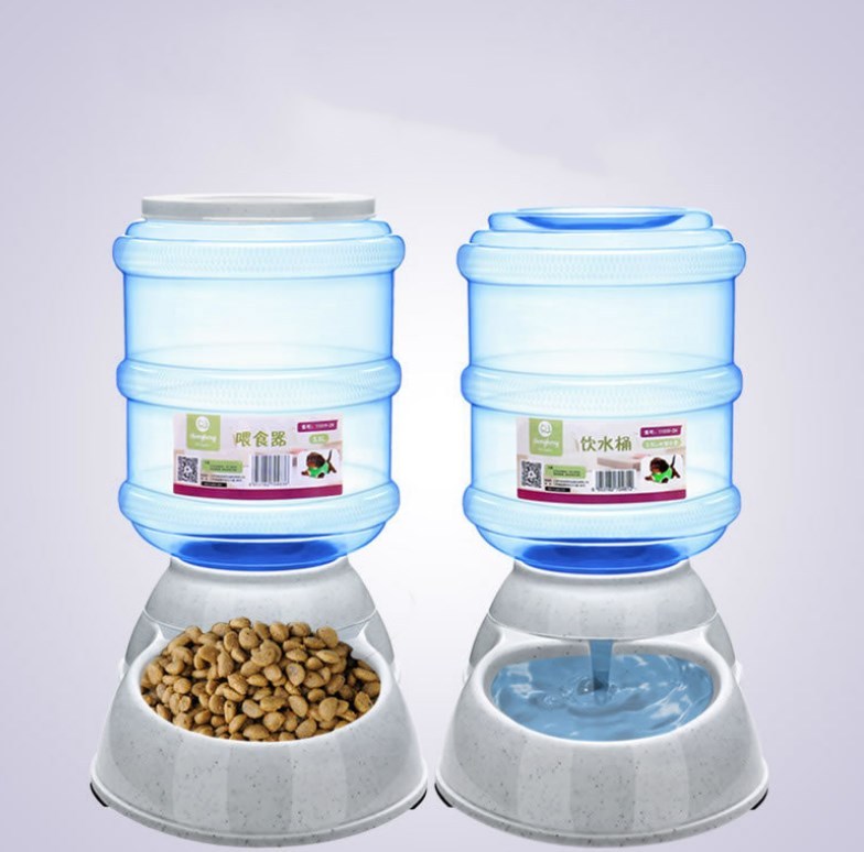 Plastic Cats/Dogs Food Bowl Water Dispenser