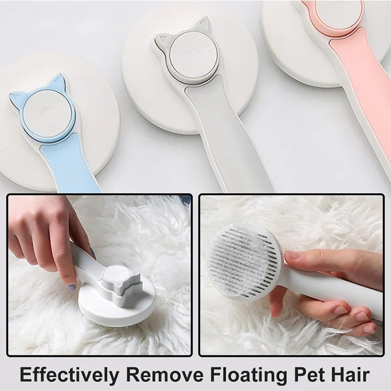 Self Cleaning Slicker Brushes For Dogs/Cat | Pet Hair Removal Comb Stainless Steel Needle