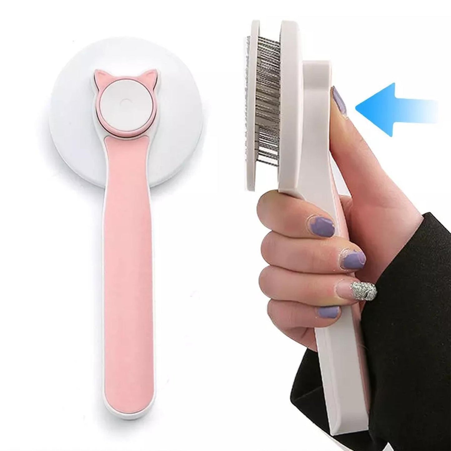 Self Cleaning Slicker Brushes For Dogs/Cat | Pet Hair Removal Comb Stainless Steel Needle