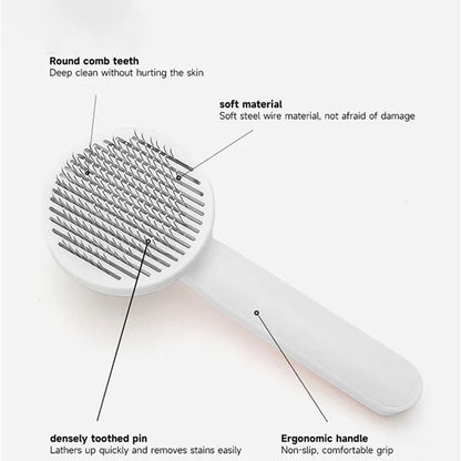Self Cleaning Slicker Brushes For Dogs/Cat | Pet Hair Removal Comb Stainless Steel Needle