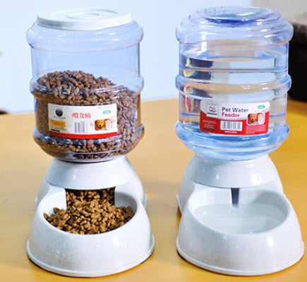Plastic Cats/Dogs Food Bowl Water Dispenser