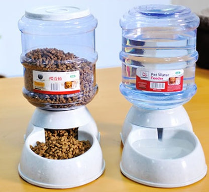 Plastic Cats/Dogs Food Bowl Water Dispenser