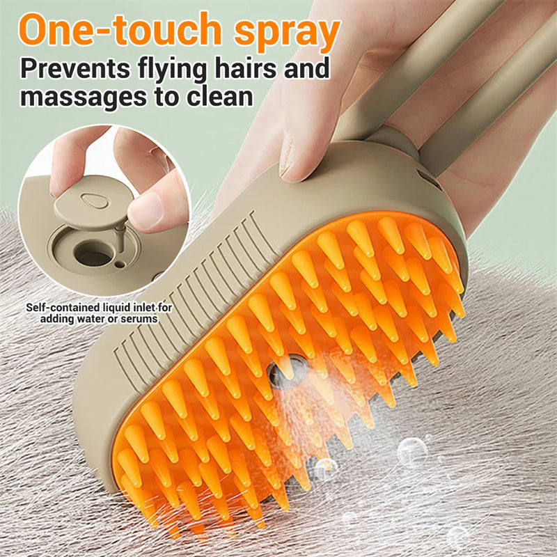 Cat/Dog Steam Brush 3 In 1 | Electric Spray Cat Hair Brushes For Massage | Pet Grooming Comb Hair Removal Combs for Pet