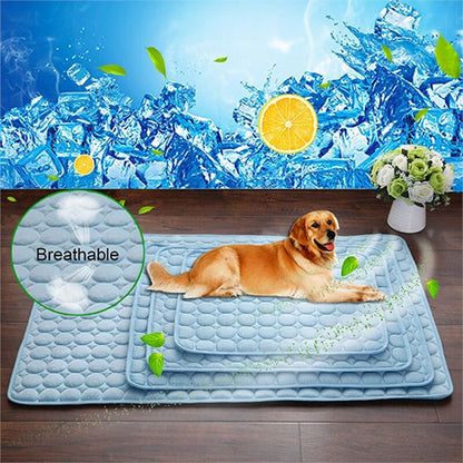 Dog/Cat Ice Silk Cold Nest Pad For Cooling In Summer