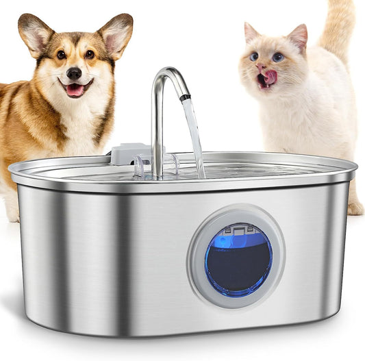 Water Feeder Stainless Steel | Water Dispenser for Dogs/cats