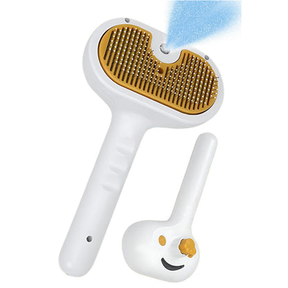 Mist Brush For Short Long Haired Dogs/Cats  | Slicker Brush With Spray For Pet Grooming