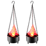 Simulated 3D Hanging Fire Flame Light