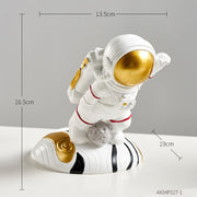 Hanging Wine Glass Holder Astronaut Wine Rack Wine Bottle Glass Holder Mold Creative Wine Bottle Rack Holder Home Decoration - Statnmore-7861