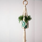 Plant hanger pot hanging for home garden macrame plant hanger for bacony pot hanging indoor Handmade - Statnmore-7861