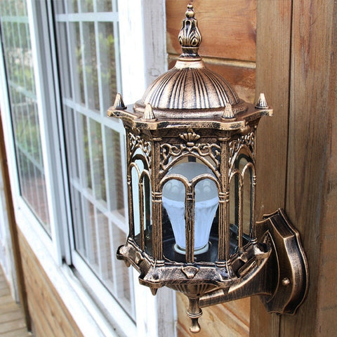 Antique Exterior Wall Light Fixture Outdoor Lamp