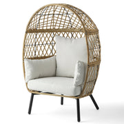 Handmade Beautifully Crafted Outdoor Wicker Stationary Egg Chair