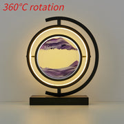 Unique Decorative Sand Painting Night Light Table Lamp