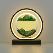 Unique Decorative Sand Painting Night Light Table Lamp