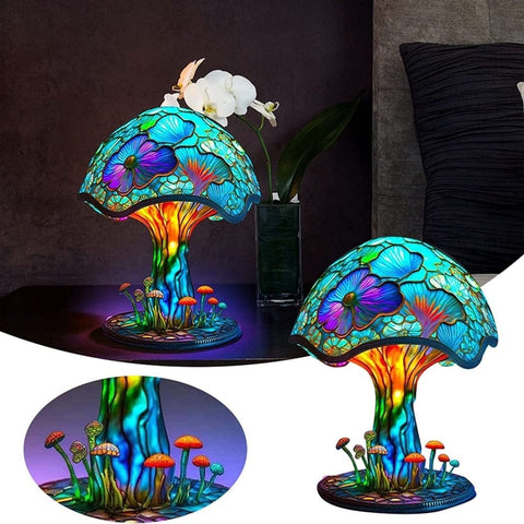 Creative Flower Mushroom Retro Table Night Lamp