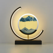 Unique Decorative Sand Painting Night Light Table Lamp