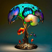 Vintage Stained Resin Mushroom Table Lamp